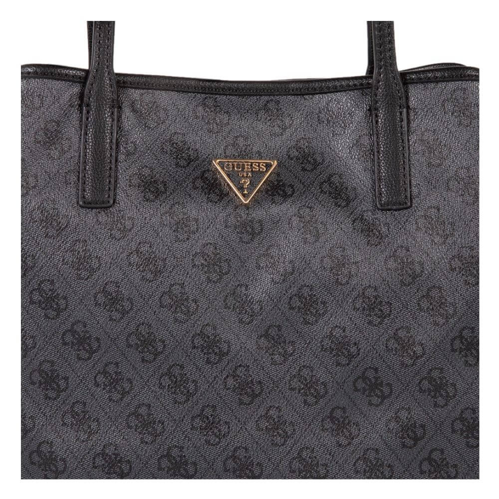 GUESS Victtoria Γυναικεία Τσάντα Ώμου Γκρί ESG951428-COAL LOGO