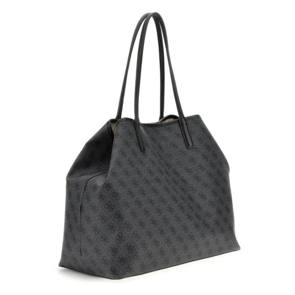 GUESS Victtoria Γυναικεία Τσάντα Ώμου Γκρί ESG951429-COAL LOGO