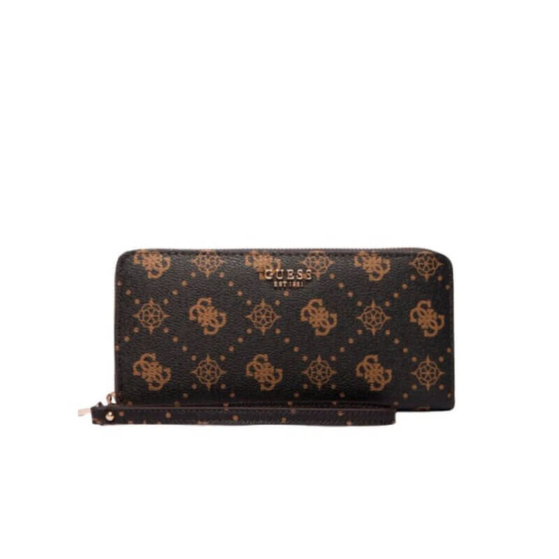 GUESS Carrie Logo SLG Γυναικείο Πορτοφόλι Καφέ GP9898146-ESPRESSO LOGO