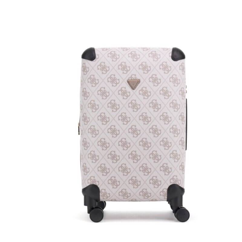 GUESS Berta Travel Γυναικεία Βαλίτσα Ταξιδίου Γκρί HWOB86889820-DARK TAUPE LOGO
