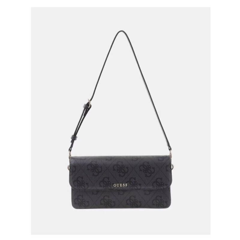 GUESS Sadie Γυναικεία Τσάντα Ώμου Γκρί HWOS8118190-COAL LOGO