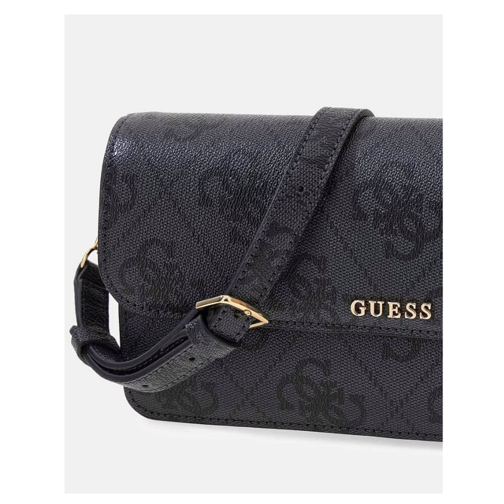GUESS Sadie Γυναικεία Τσάντα Ώμου Γκρί HWOS8118190-COAL LOGO