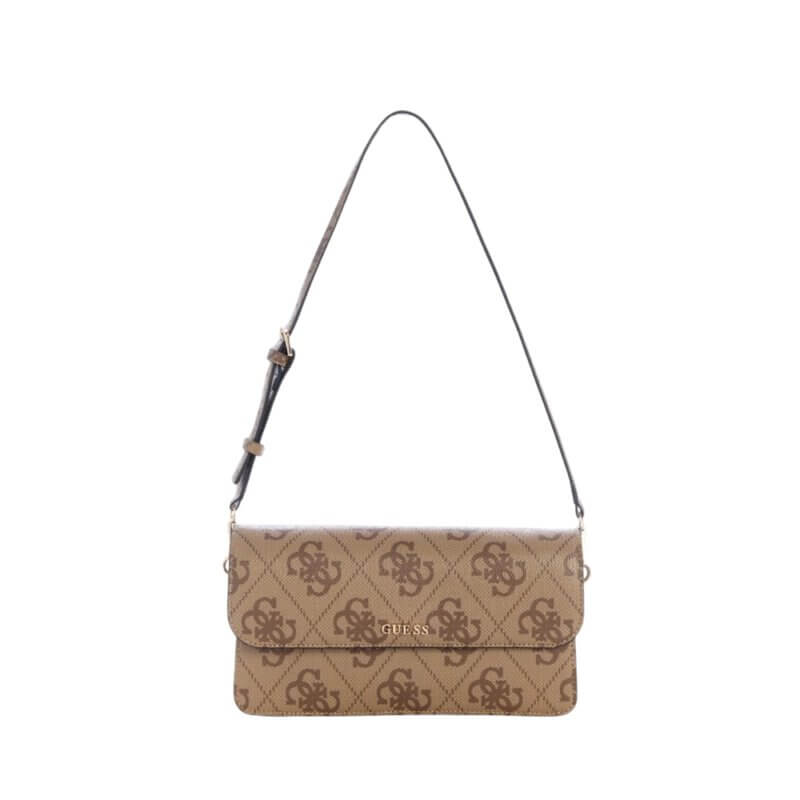 GUESS Sadie Γυναικεία Τσάντα Ώμου Μπέζ HWOS8118190-LATTE LOGO