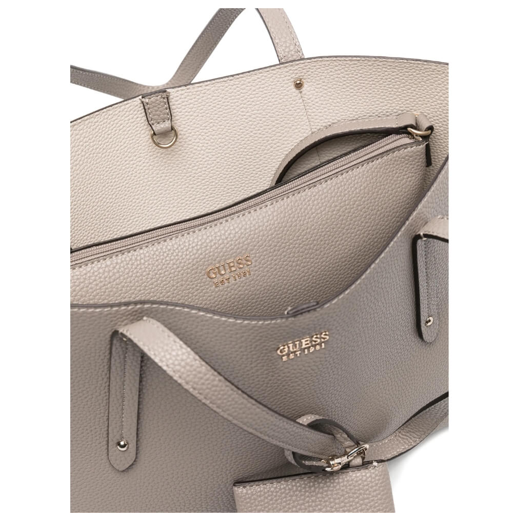 GUESS Brenton Γυναικεία Τσάντα Ώμου Εκρού HWPG9648230-DARK TAUPE