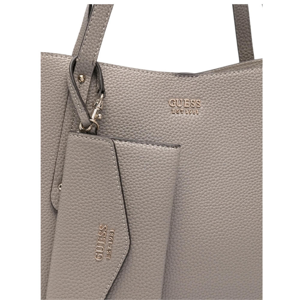 GUESS Brenton Γυναικεία Τσάντα Ώμου Εκρού HWPG9648230-DARK TAUPE