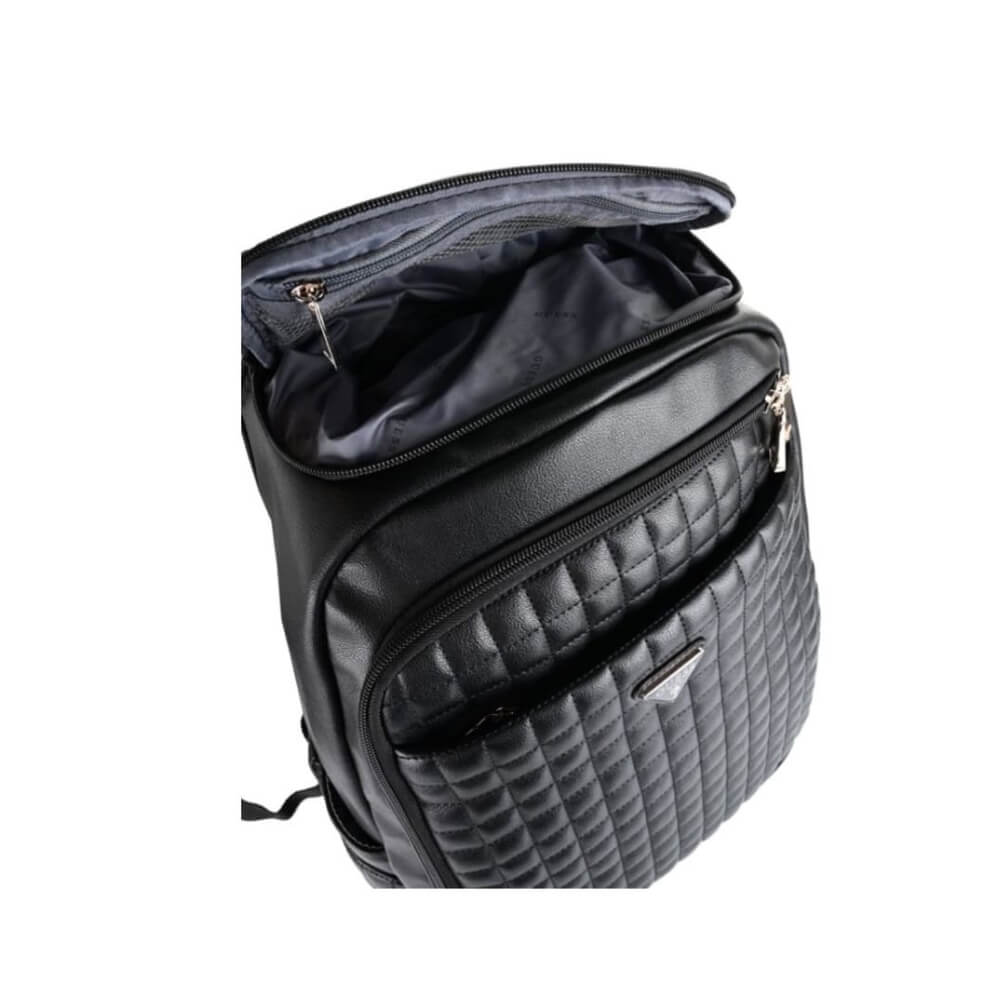 GUESS Nadira Travel Γυναικεία Τσάντα Πλάτης Μαύρη HWQG84240330-BLACK