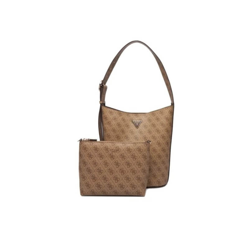 GUESS Meridian II Γυναικεία Τσάντα Ώμου Μπέζ HWSG6974040-LATTE LOGO
