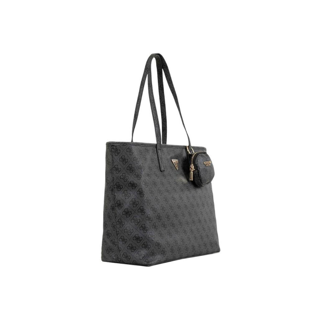 GUESS Power Play II Γυναικεία Τσάντα Ώμου Γκρί HWSL7124240-COAL LOGO