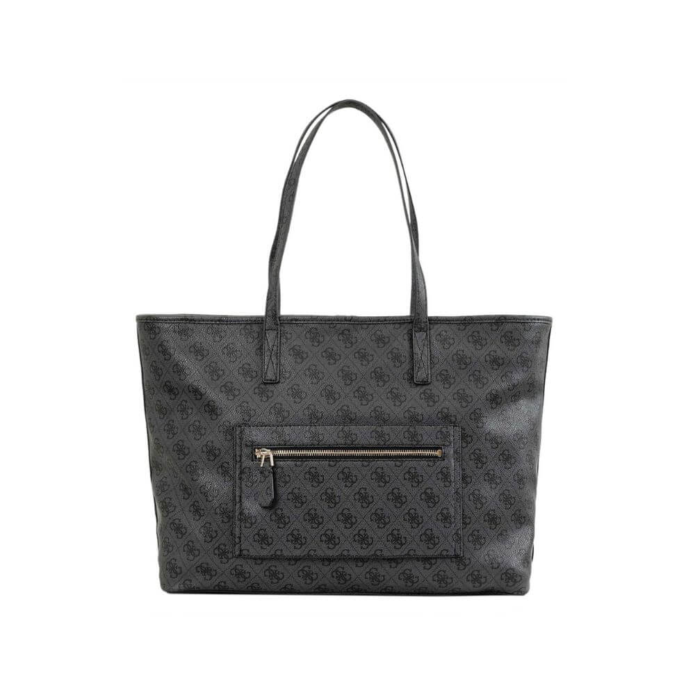 GUESS Power Play II Γυναικεία Τσάντα Ώμου Γκρί HWSL7124240-COAL LOGO