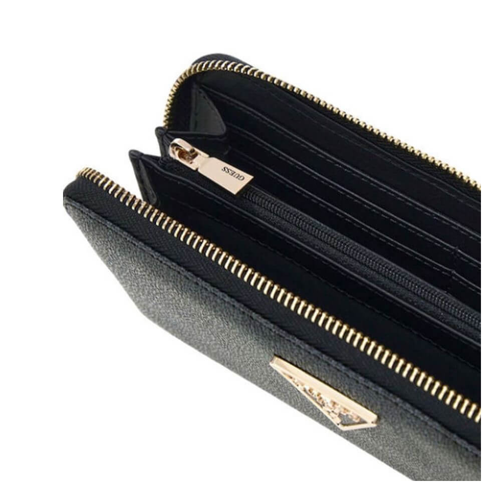 GUESS Laurel II SLG Γυναικείο Πορτοφόλι Γκρί SO7459146-COAL LOGO
