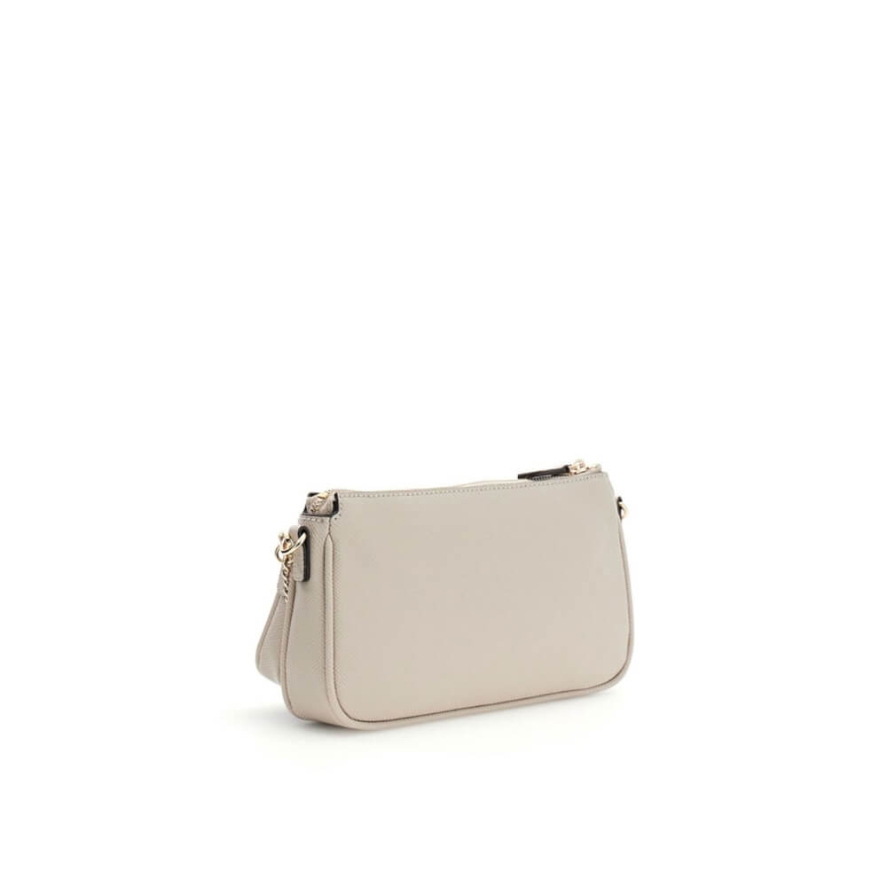 GUESS Noelle II Mini Γυναικεία Τσάντα Χειρός/Χιαστί Εκρού HWZG9672710-TAUPE